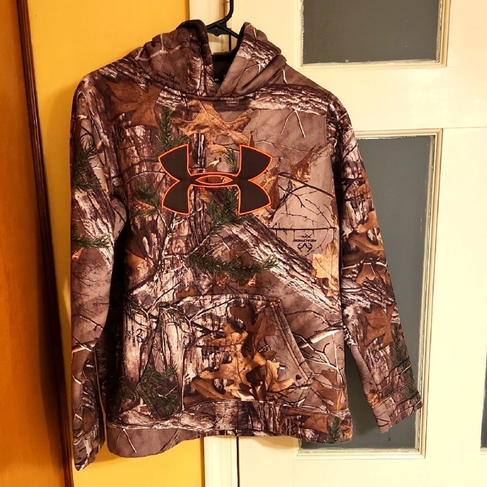 Under Armour Realtree Outdoor/Camo Print Hoodie Youth XL Women's S/M
